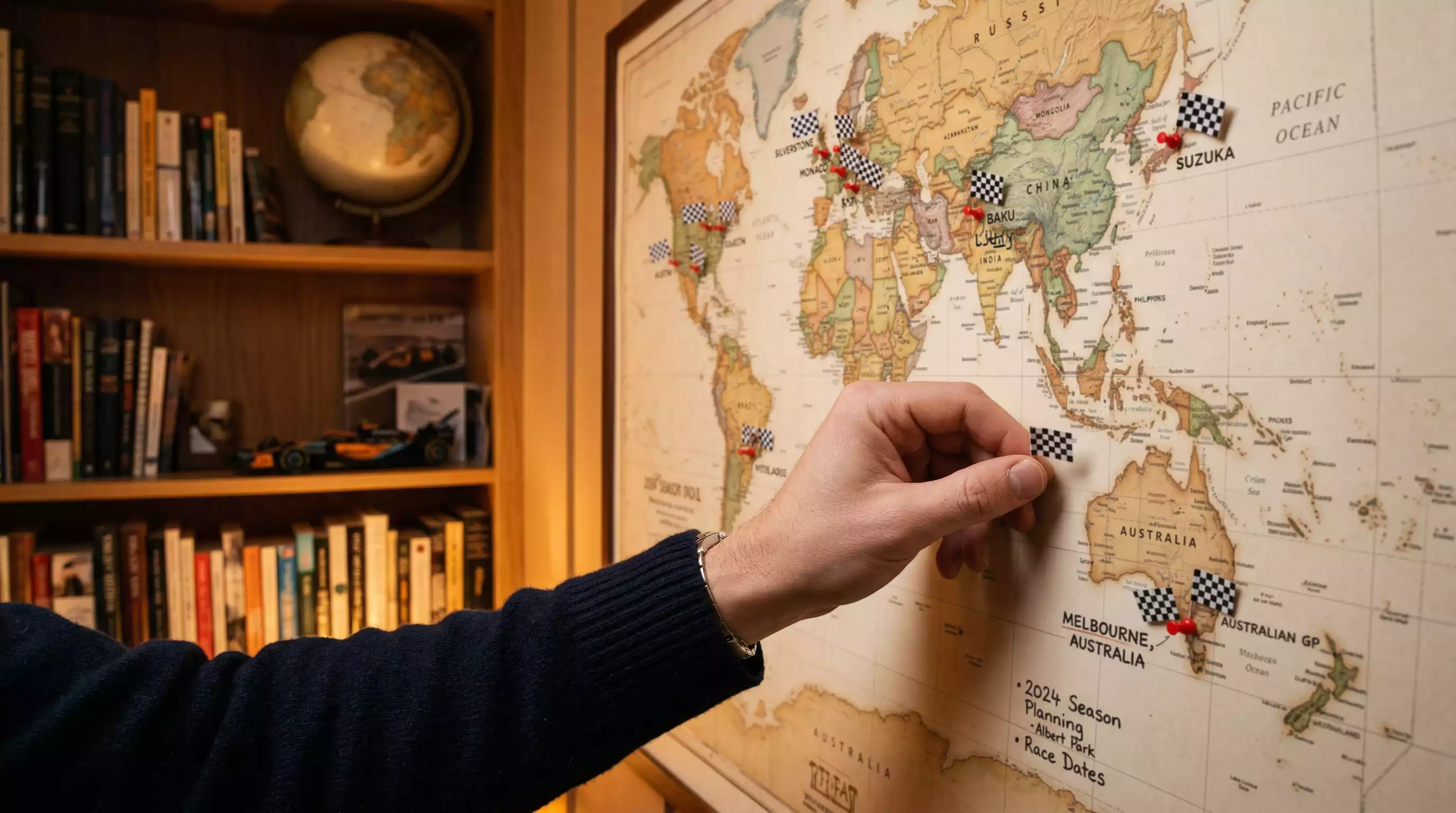 Formel-1-Saisonkalender mit markierten Rennen – Langzeitwetten auf die Weltmeisterschaft