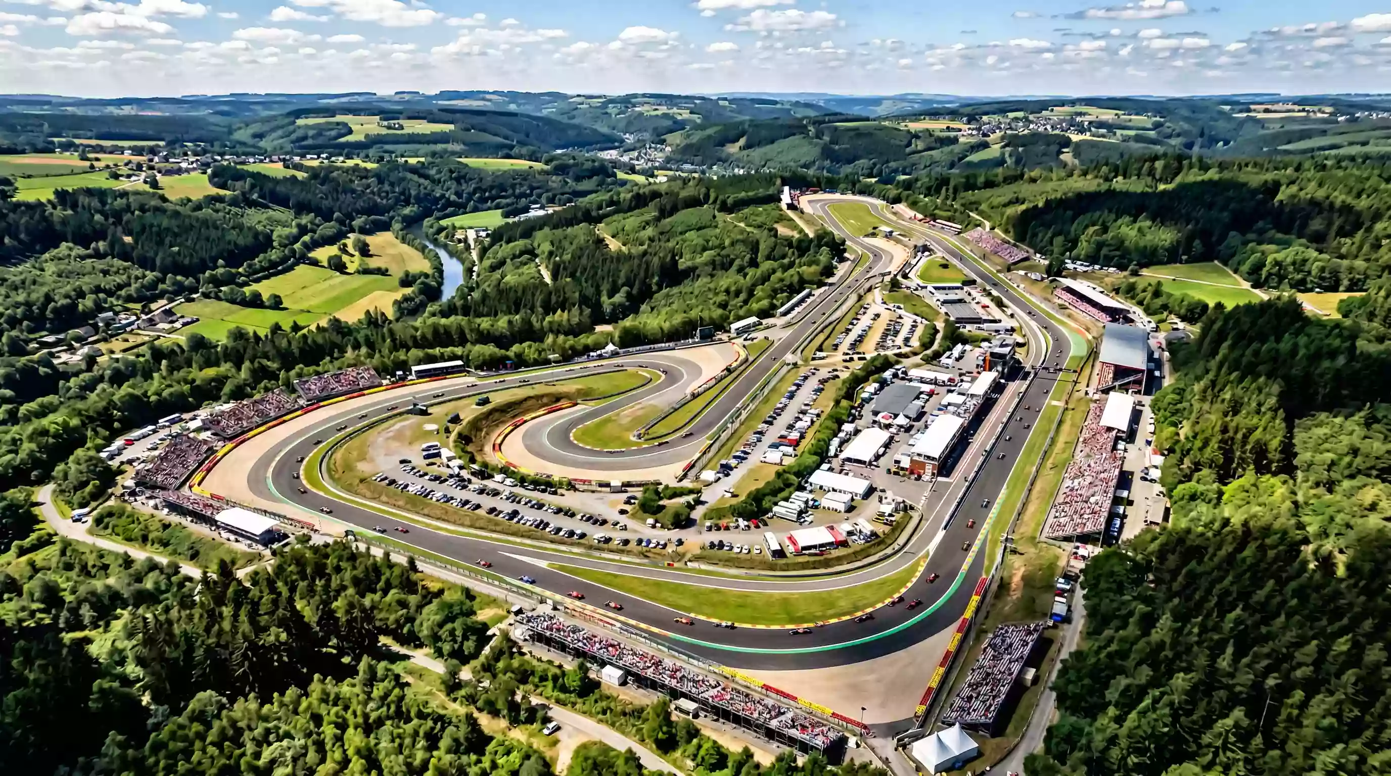 Luftaufnahme einer Formel-1-Rennstrecke – Streckenanalyse für bessere F1-Wetten